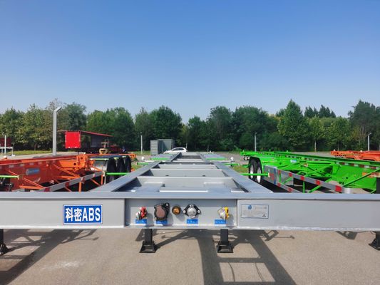 3 Axle Semi Trailer 40ft Skeleton Tractor Trailer