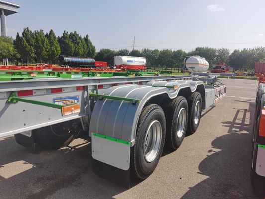 3 Axle Semi Trailer 40ft Skeleton Tractor Trailer