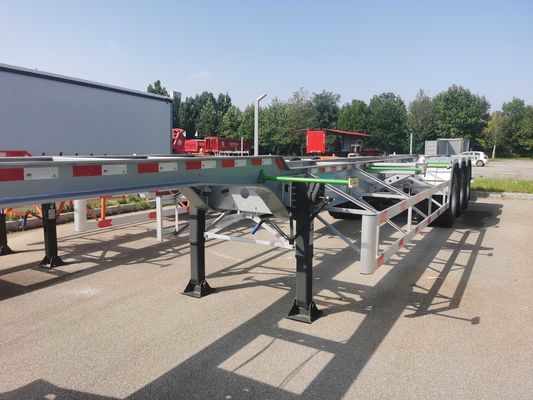 3 Axle Semi Trailer 40ft Skeleton Tractor Trailer