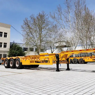 3 অক্ষ 40ft 20ft স্কেলেট সেমি ট্রেলার 20ft 40ft 45ft কনটেইনার 12 টুইস্ট লক সঙ্গে